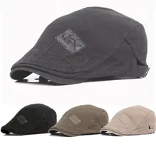 Мужская кепка Newsboy козырьки Гэтсби плюща шляпа Гольф Вождение плоский берет таксиста водительская хлопковая шляпа