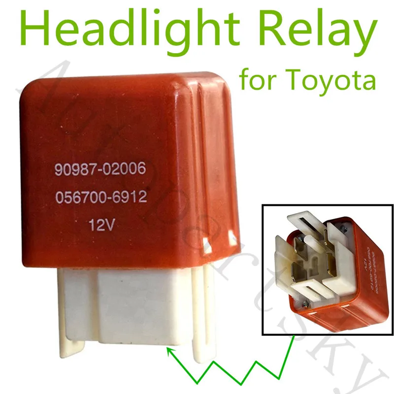 90987 02006 OEM внутренние детали фары реле 4 штырька 12 В для Toyota Landcruiser 75 80 60 серии 9098702006