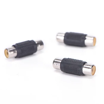 

10 Pieces RCA Joiner Couplers AV Female to Female F/F Audio Adapter Connector Wholeslae