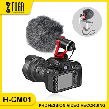 

XTUGA Camera Microphone Mini Portable Microphone for Dslr Camera/Iphone Vedio Microfono Condensador Interview Mic Microfone