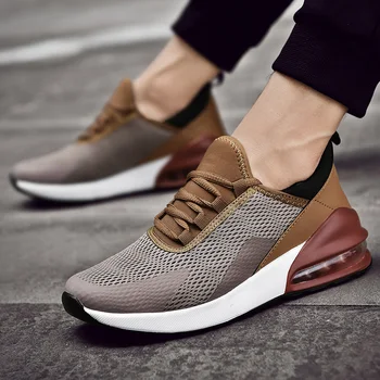 

The new Men Sneakers Breathable Air Mesh Outdoor Sport Shoes Spring Autumn Couple Flats Training Running Air-cushion shoes