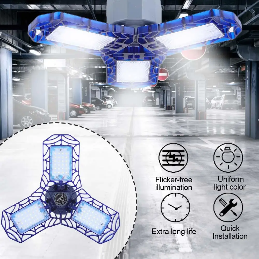 

E27 Smart Fan Light Light Bulb Hallway Street Eco-Friendly Garage Light Bright