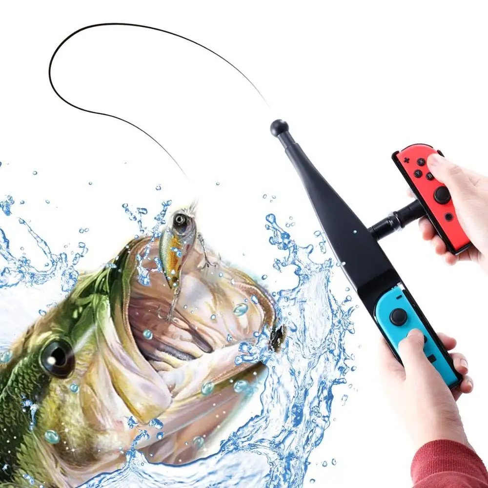 

Fishing Rod Pole for Nintend Switch Joy-con Game Peripherals Handgrip Sense Game Accessories Handle Joypad Stand Holder