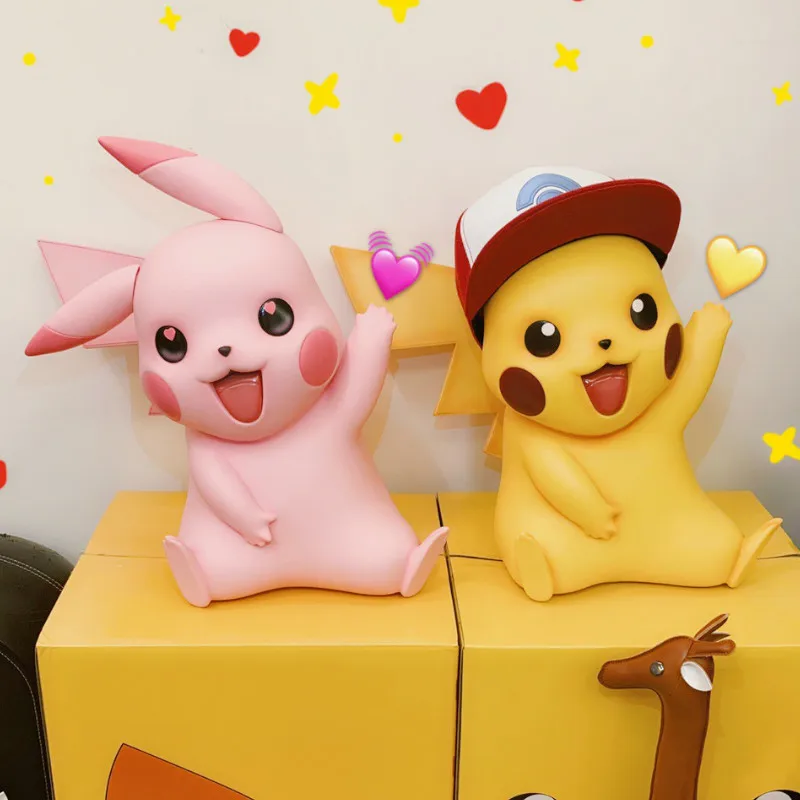 Takara Tomy большой Пикачу Статуя Модель Покемон из японского аниме Кукла фигурку