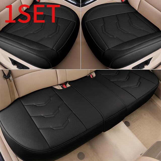 Leather Car Seat Cover Universal Car Seat Protector Set Surround Chair Auto Chairs Covers Protector Cushion Automotive Goods