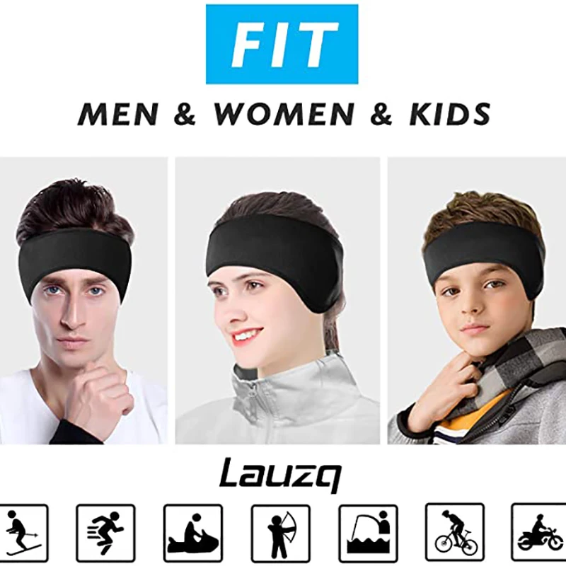 Protetor Ouvidos Inverno Lauzq - Bandana Térmica Esqui Ciclismo Corrida