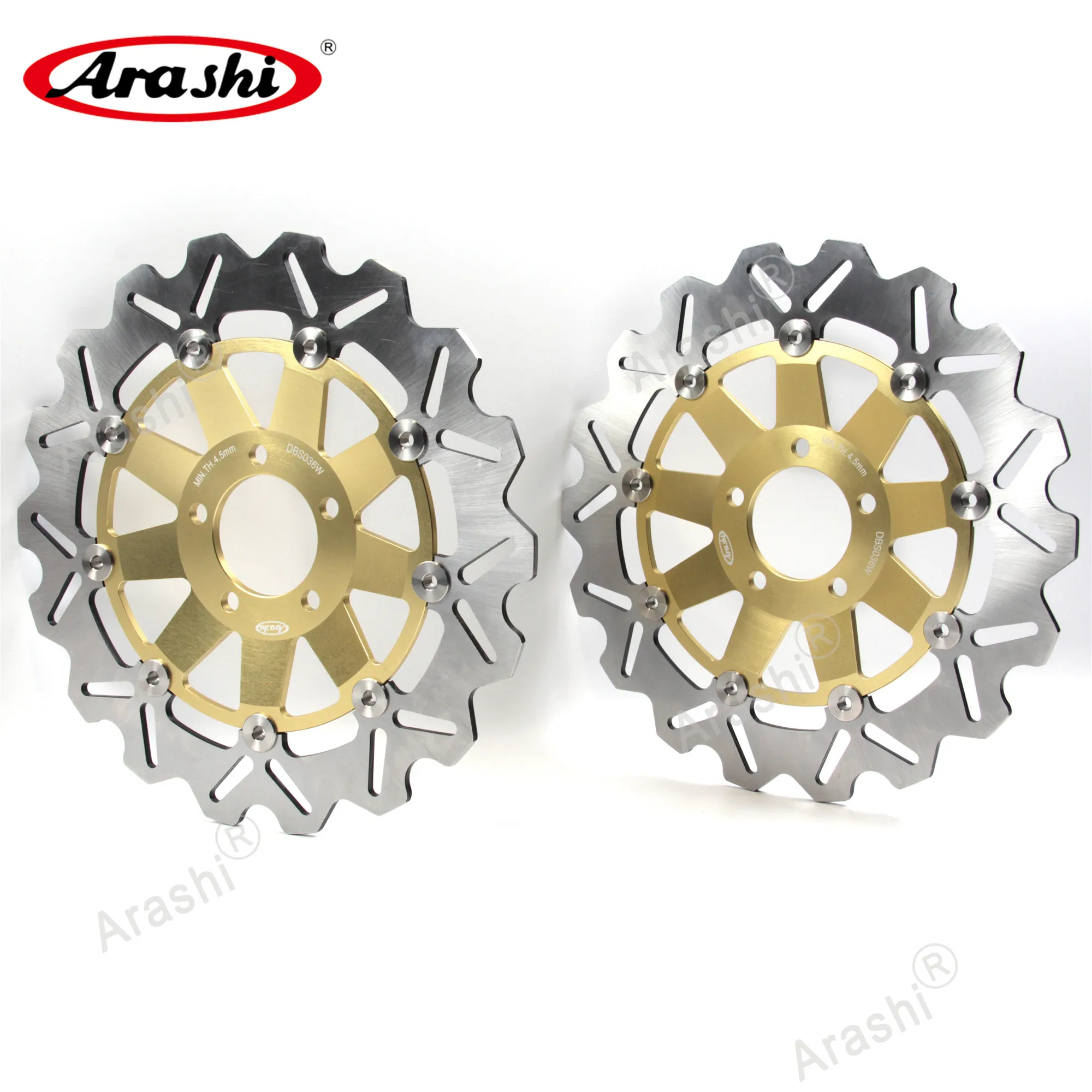 ARASHI Z1000 CNC Комплект плавающих передних задних тормозных роторов дисков для KAWASAKI Z