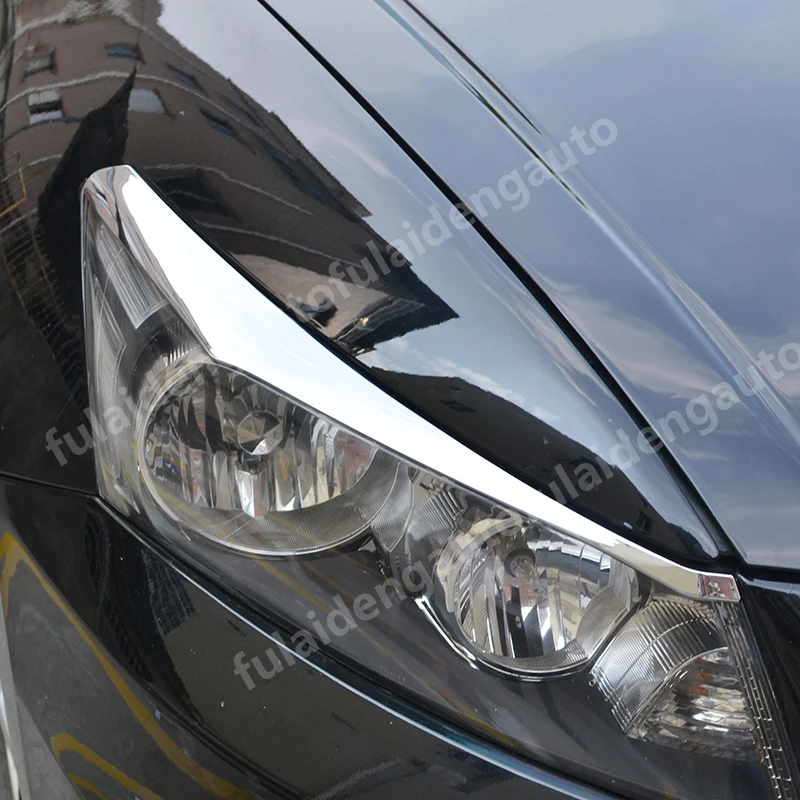 2 шт. для Honda Accord 2008-2012 углеродное волокно ABS Хромированная Крышка для фар Брови век Крышка для глаз бровей аксессуары для стайлинга автомобилей