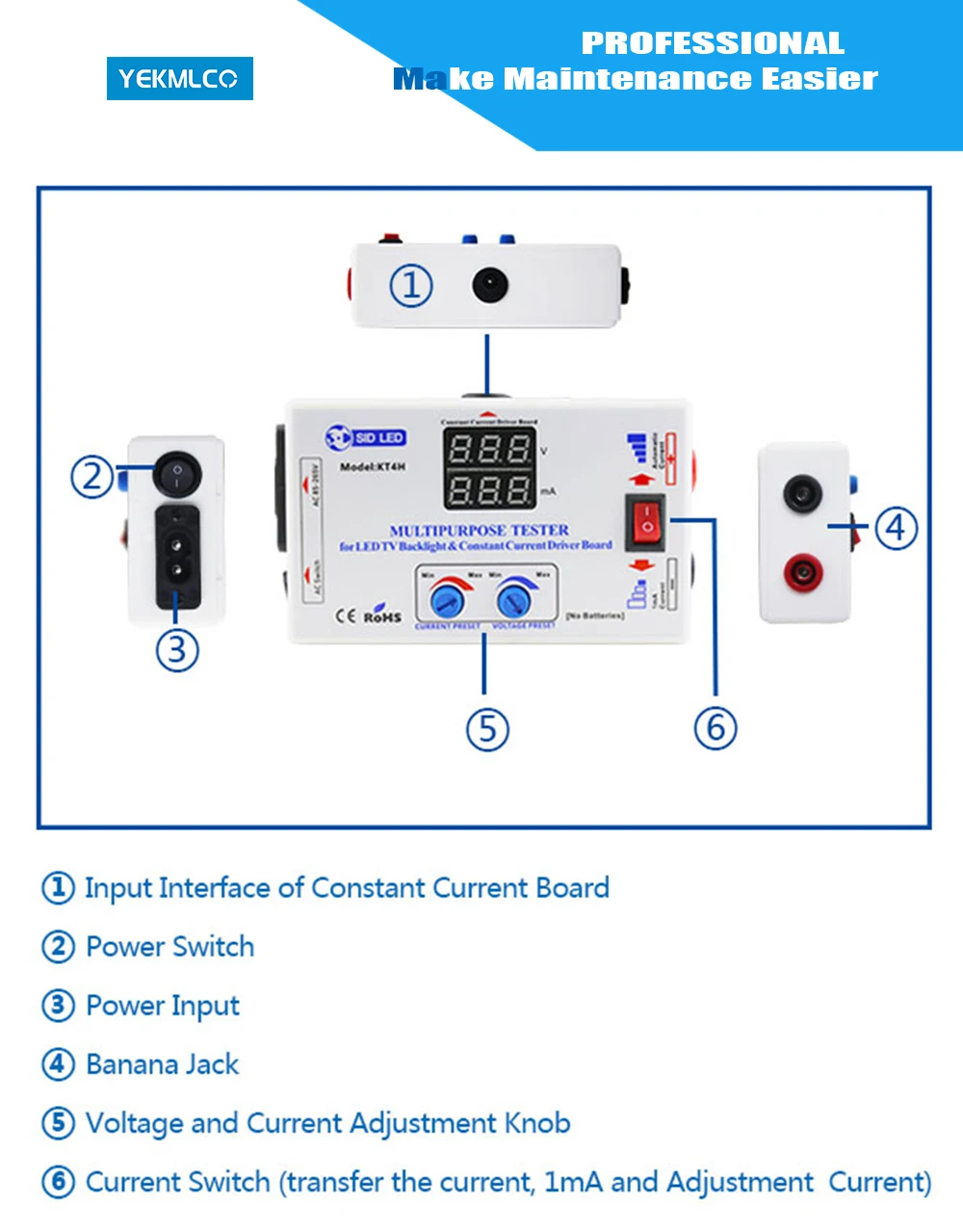 smart-ajuste manual de tensão constante atual motorista placa reparação led grânulo
