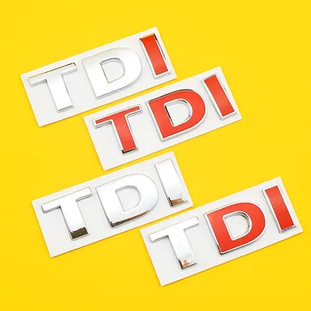 

Emblem Badge for VW Golf JETTA PASSAT MK4 MK5 MK6 TDI Logo Turbo Direct Injection Reflective Car Sticker 3D Metal Decal