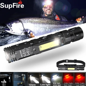 

Supfire G19 LED Portable Work Light Night Lighting Fishing Flashlight Magnet Light Camping Glare Rechargeable Headlight