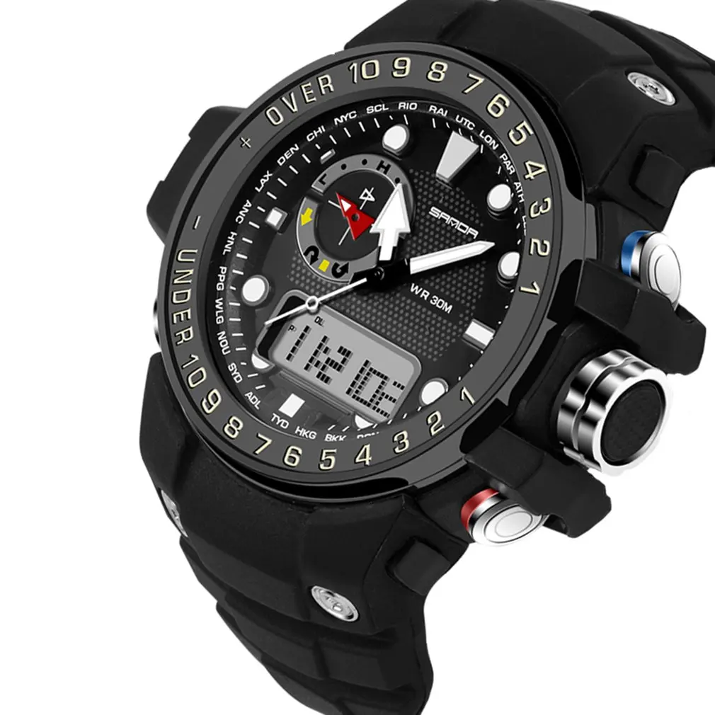 

Watch Men shockproof Watch Student Waterproof Electronic Watch Multi-function Digital Led Sports Watch399