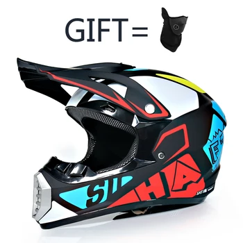 

Ultralight motorcycle helmet racing ATV cross country full face motorcycle helmet children cartoon mountain bike DH helmet