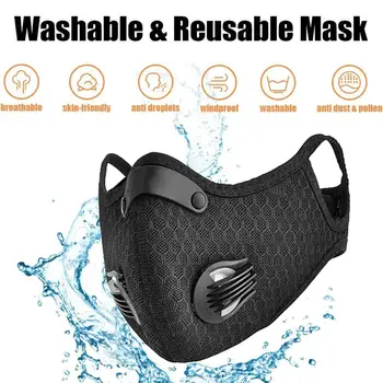 

Dust Mask by undwider Prevent Saliva Safety Dust Mask with filters and Valves for Sports Outdoor Activities, Cycling, Motorcycle