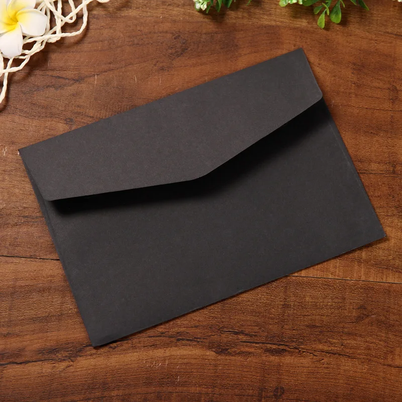 10 Pieces/lot 12*17cm Kraft Solid Color Blank Envelope Greeting Card Postcard Envelopes kraft paper envelopes,mailing envelopes