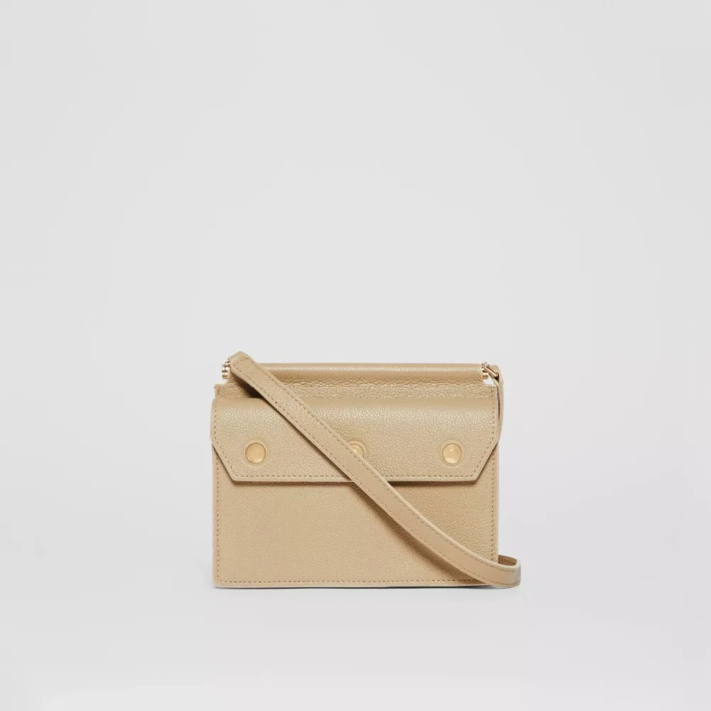 Кожаная мини-сумка Burberry с карманом, сумки через плечо для женщин, женская сумка через плечо 80145801