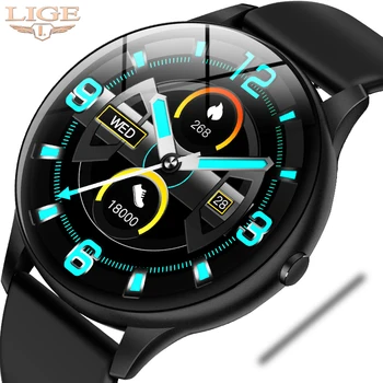 

LIGE Waterproof Sports Smart Watch Men smartwatch Heart Rate Blood Pressure Monitor For Android ios Fitness Smart Watch Women