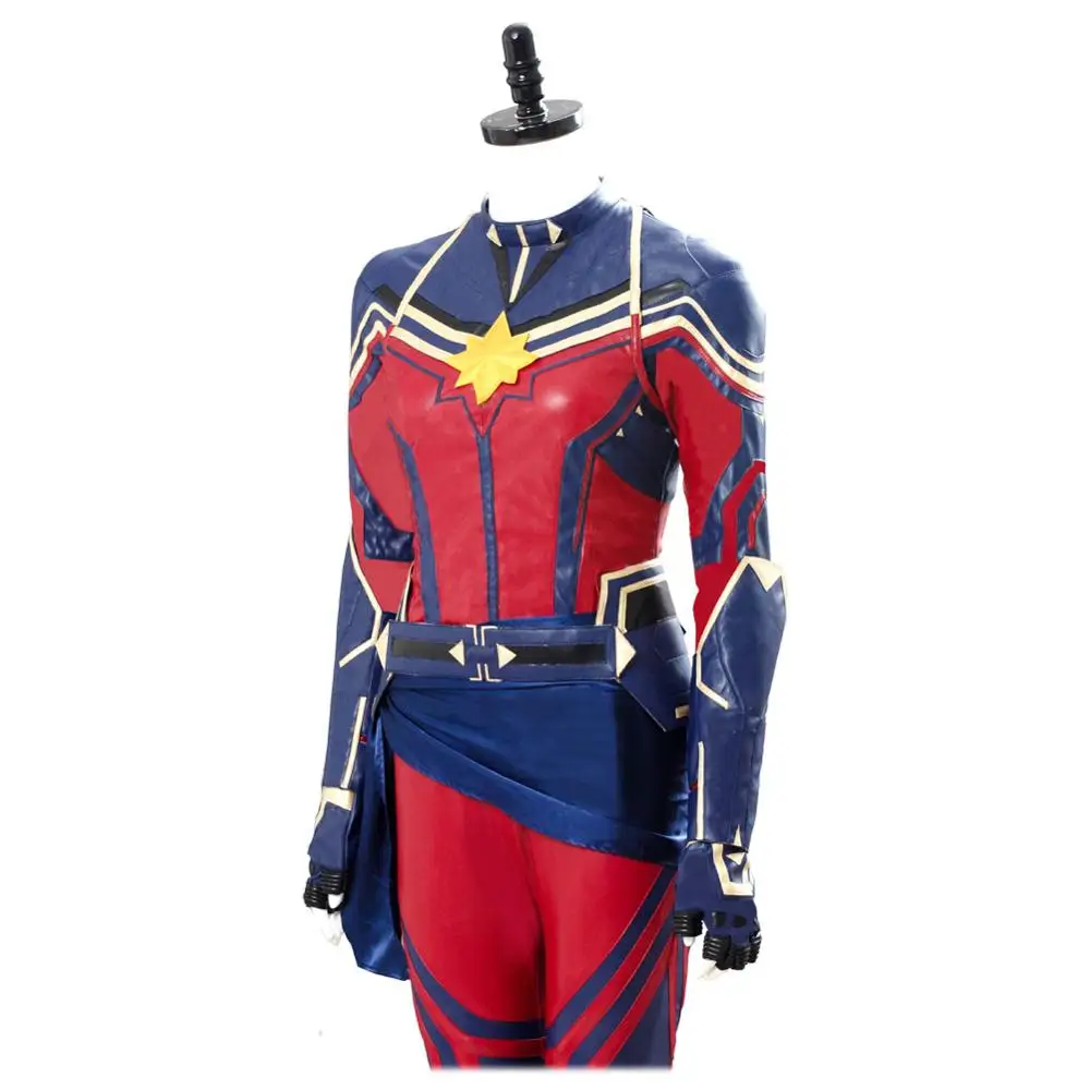 Avengers Endgame Captain Marvel Costume for Women and Girls - Carol Danvers Cosplay Jumpsuit for Halloween Carnival image 6