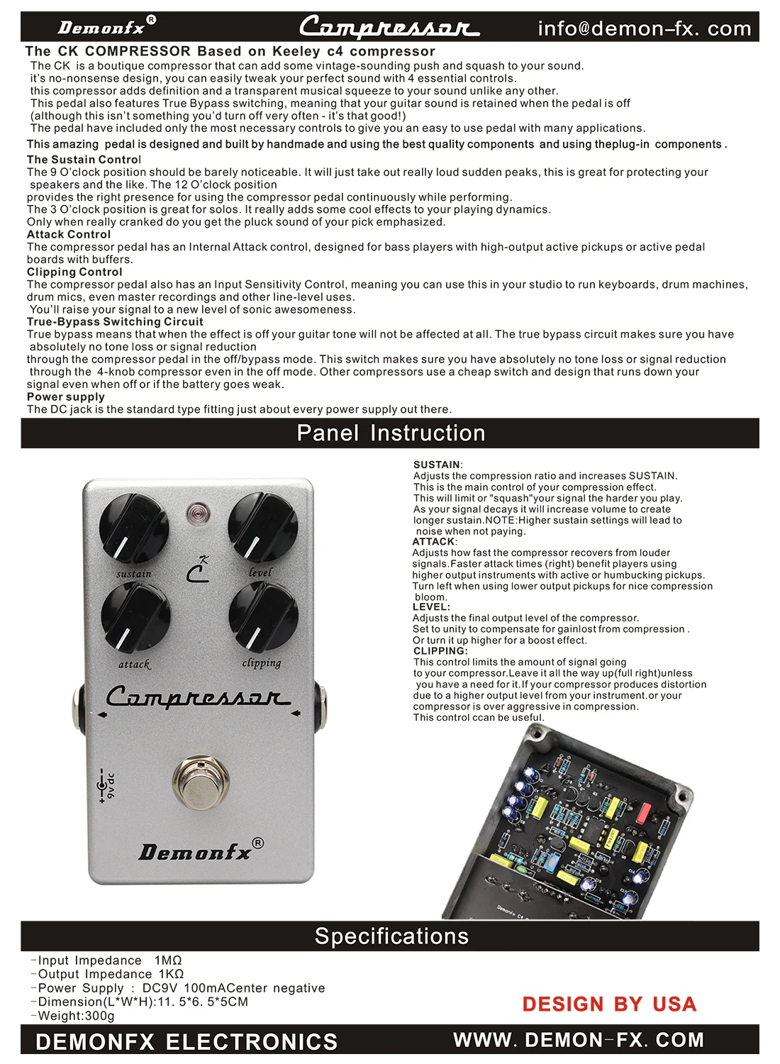 distorção de acionamento chorus atraso pedal