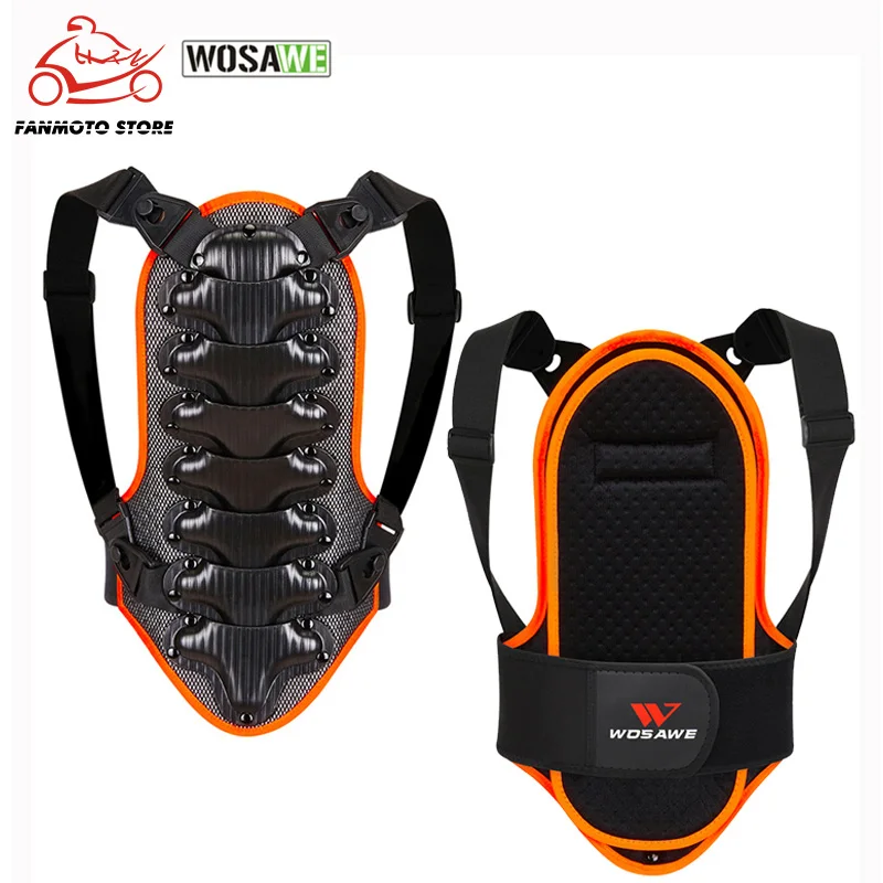 WOSAWEKidsMotorcycleSkateboardBodyArmourSpineChestProtectorChildrenSafetyHarness