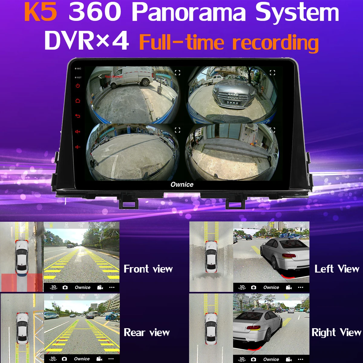1 DIN 360 °4×камера Android 9,0 4 Гб+ 64 Гб gps Радио CarPlay SPDIF DSP автомобильный мультимедийный плеер для KIA Morning Picanto