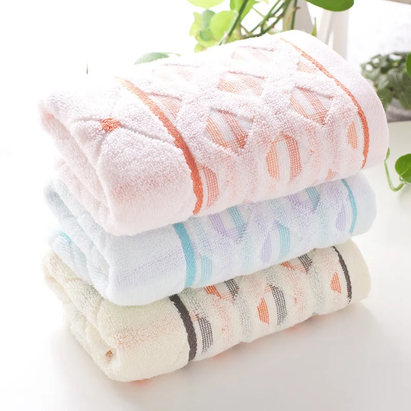 

1/2 PCS 100% Cotton Hand Towels for Adults Solid Color Hand Towel Face Care Bathroom Sport Face Towel 34x75cm