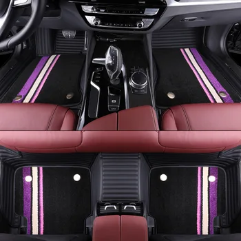 

car floor mats for Land Rover Discovery 3/4 freelander 2 Range Rover Sport Evoque 3D car styling carpet liner Custom foot mats