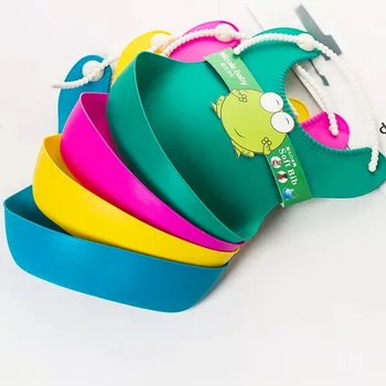 

Fashionable silicon Breastplate Baby Bib Waterproof Solid Infant Bandana Bibs Newborn Infant Feeding Burp Cloth Drooling Scarf