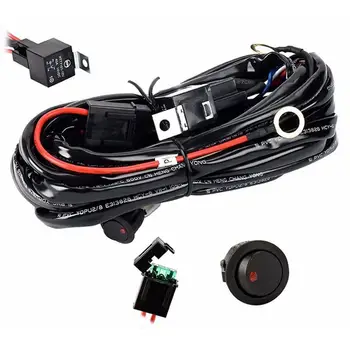 

Roof Spotlights High Power Harness LED Strip Light Switch Line Group One For One Drag Two Work Light Switch Line Group