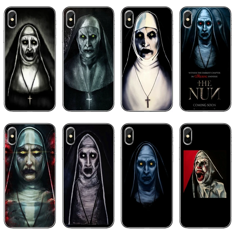 Мягкий силиконовый чехол для телефона с ужасным лицом Valak Conjuring 2 iPhone 8 7 6 6S Plus 11 Pro XS