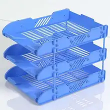 Трехуровневая полка для файла стеллаж для выставки товаров канцелярские принадлежности папка ящик для хранения офис файл Колонка 3-х уровневая файл информация корзина