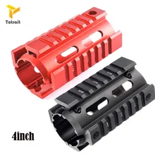 TOtrait тактический охотничий 4 дюймов Drop In Free Float Quad Rail Scope Mount из двух частей Handguard для страйкбола M16 AR15 черный/красный/коричневый