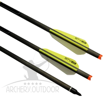 

20" Carbon Crossbow Bolts 3" BTV Vane 8.8mm 100 Grain Targeting Point Archery Bow Outdoor Hunting Free Shipping Carbon Arrows