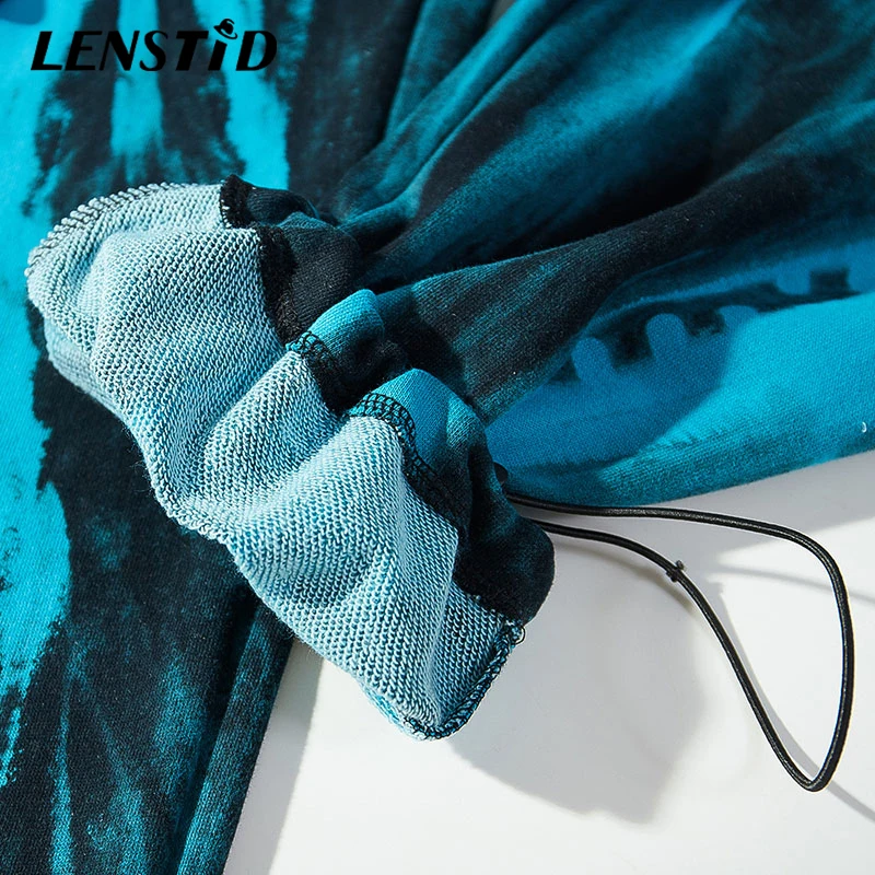LENSTID хип-хоп граффити Иллюзия Мужские штаны для бега уличная одежда Harajuku спортивные штаны осенние спортивные брюки хипстерские шаровары
