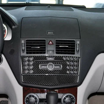 

Decor Dashboard Console Trim Sticker For Mercedes-Benz C-Class W204 2007-10 Decal Car Auto Center