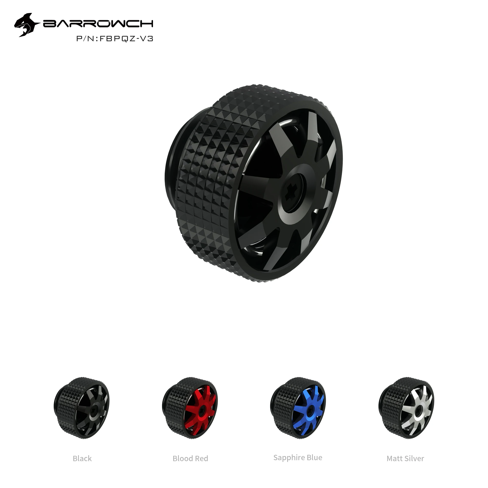 

BarrowcH G1/4 FBPQZ-V3, фитинг для водяного охлаждения, фитинги для жестких труб, аксессуары для ПК, ручной выпускной клапан