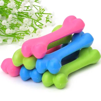 

Rubber Simulation Bone Shape Dog Toy Soft Sound Fun Play Toys Puppy Resistant Bite Chew Toy Dog Toys Squeaking