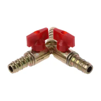

3/8" Brass Y Shape 3-Way Shut Off Ball Valve Clamp Fitting Hose Barb Fuel Gas Water Oil For Garden Automotive Irrigation