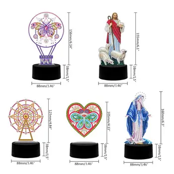 

New lamp DIY LED Diamond Painting Night Light Cartoon Animals Special lamp G99A