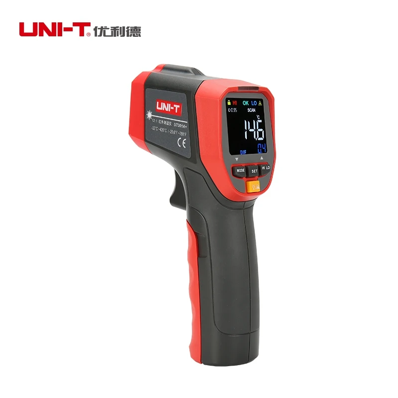 Uni T UT301A+/UT301C+/UT301D+ Non Contact Temperature Tester C/F ...