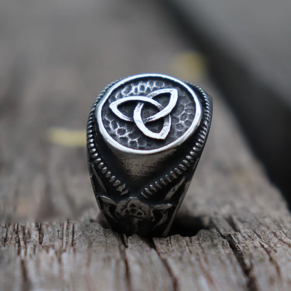 Celtics Knot Satan Devil Goat 316L Men Women Stainless Steel Ring Biker Rings Amulet Jewelry | Украшения и аксессуары
