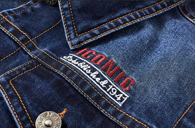 Mcikkny Men Cargo Casual Denim Vest Multi Pockets Vintage Jeans Waistcoats For Male Outdoor Size M-4XL  (1)