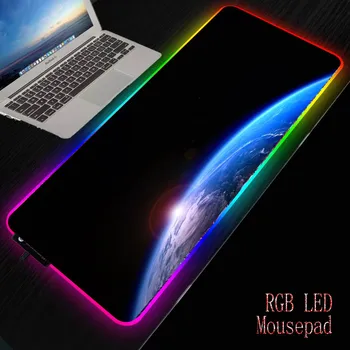 

Earth Space RGB Gaming Thicken Mousepad 30x80/40x90CM Large LED Lighting Mouse Pad Desk Pad Keyboard Mat XXL for CSGO