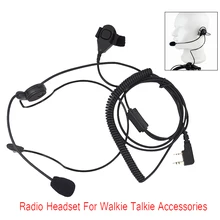 XQF C2F2 walkie talkie головная гарнитура с пальцевым PTT микрофоном 2 pin actical наушники для Baofeng walkie talkie аксессуары