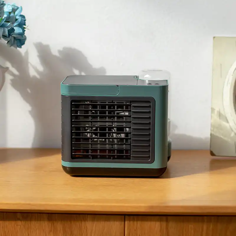 21新usb充電マイナスイオン空調扇風機卓上クーラースモールミニ水冷却ファン ファン Aliexpress