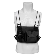 Радио нагрудный ремень, универсальная переносная Передняя сумка жилет для двухсторонней рации