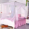 21 1pcs Moustiquaire Canopy White Four Corner Post Student Canopy Bed Mosquito Net Netting Queen King Twin Size ► Photo 2/6