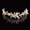 Élégant mariée mariage cheveux accessoires cristal perle fleur fille bandeau ruban casque cheveux bijoux accessoires ► Photo 3/6