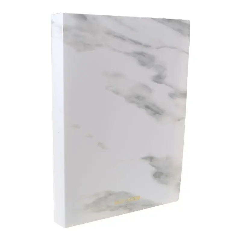 

Marble Pattern Multi-Layer Transparent PP A4 File Folder Document Information Book Bag for Office School Students Gifts Supplies