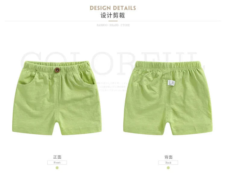 CHILDREN'S Shorts Women's Outer Wear Pure Cotton Loose-Fit Pants Male Baby Childrenswear Summer Small Crawler Casual Shorts Slub